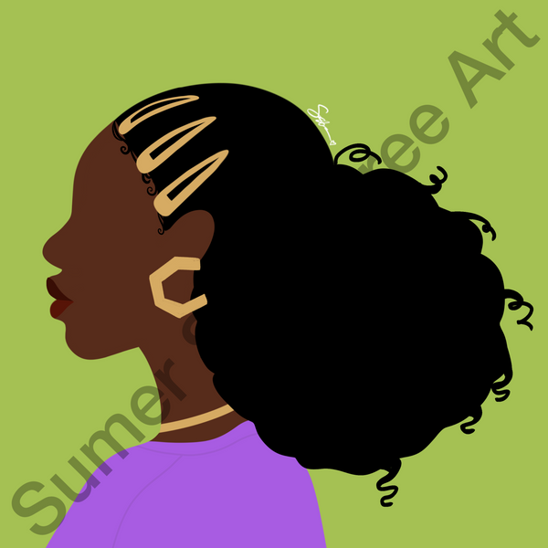 Clips N Slick Girlie - Canvas Print