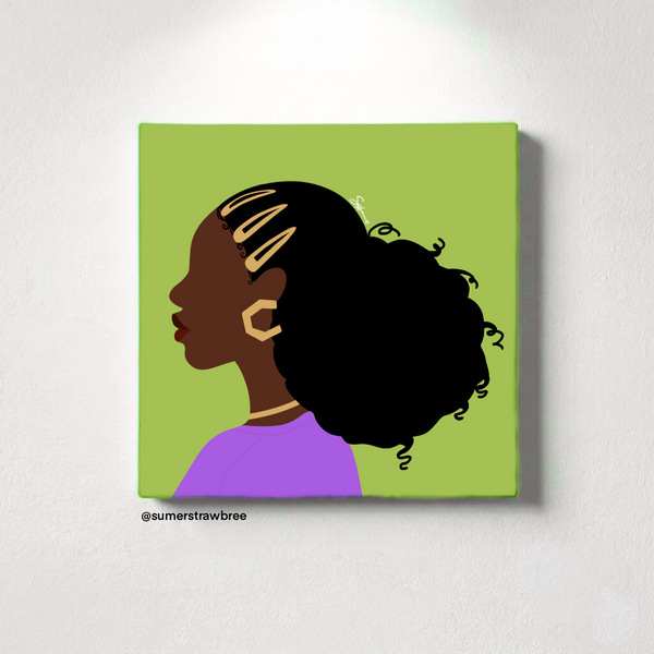 Clips N Slick Girlie - Canvas Print