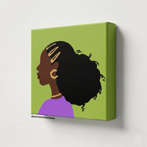 Clips N Slick Girlie - Canvas Print