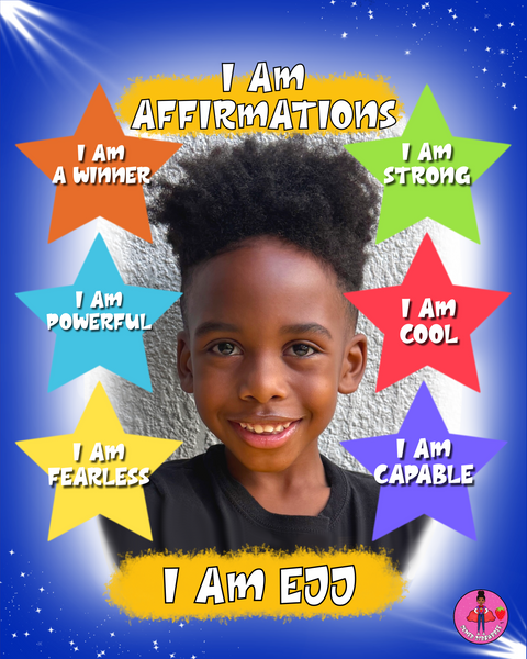 Personalized Affirmations Portrait for BOYS