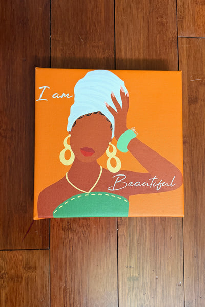 I Am Beautiful Girlie - Canvas Print