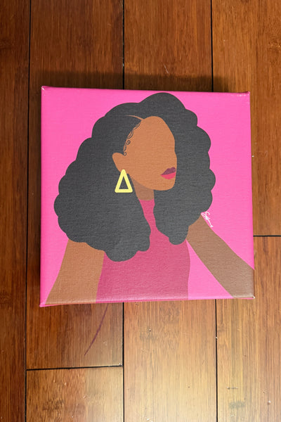 Geometric Girlie - Canvas Print